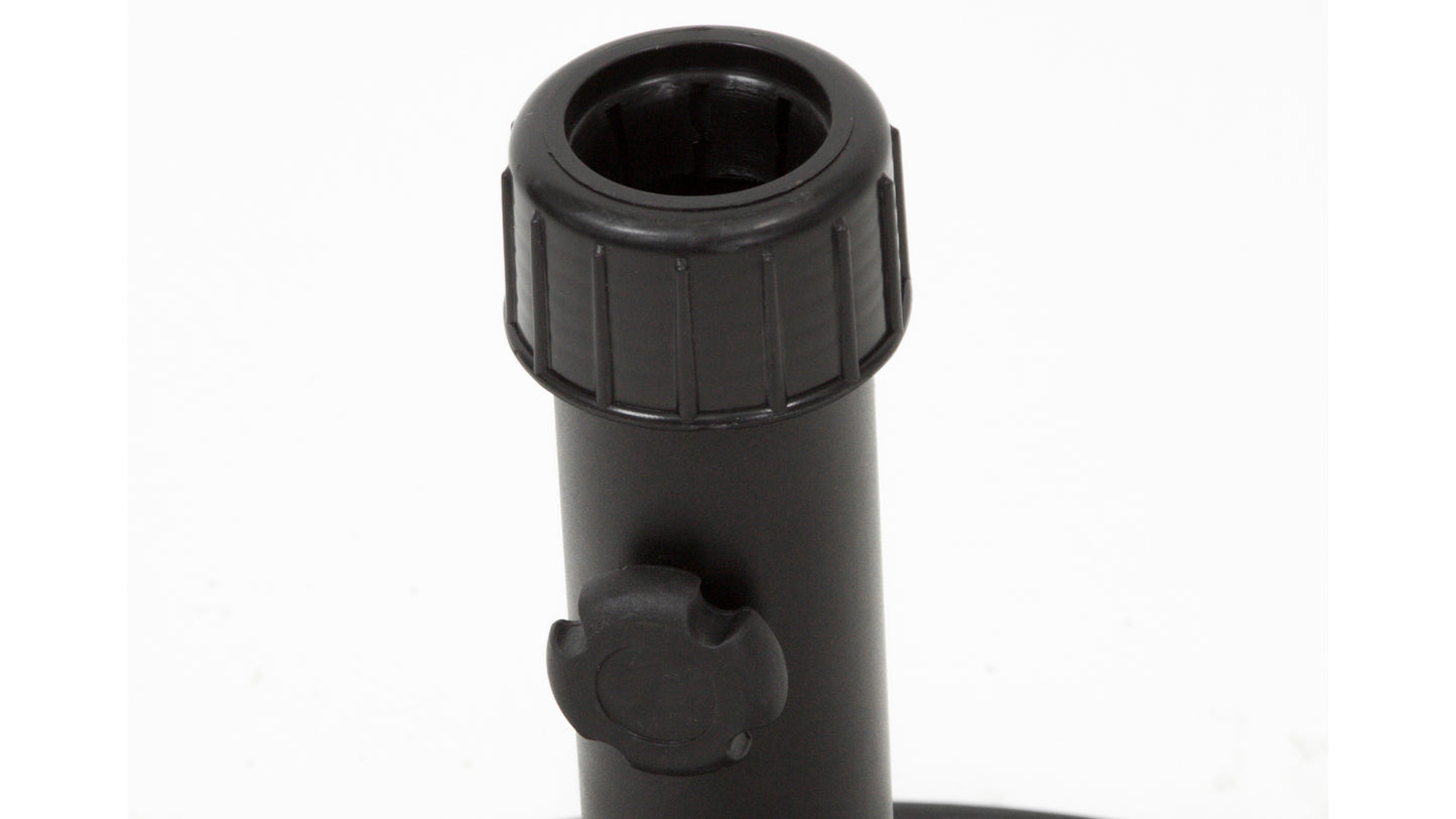 Black Concrete Umbrella Base - Weather-Ready Shade