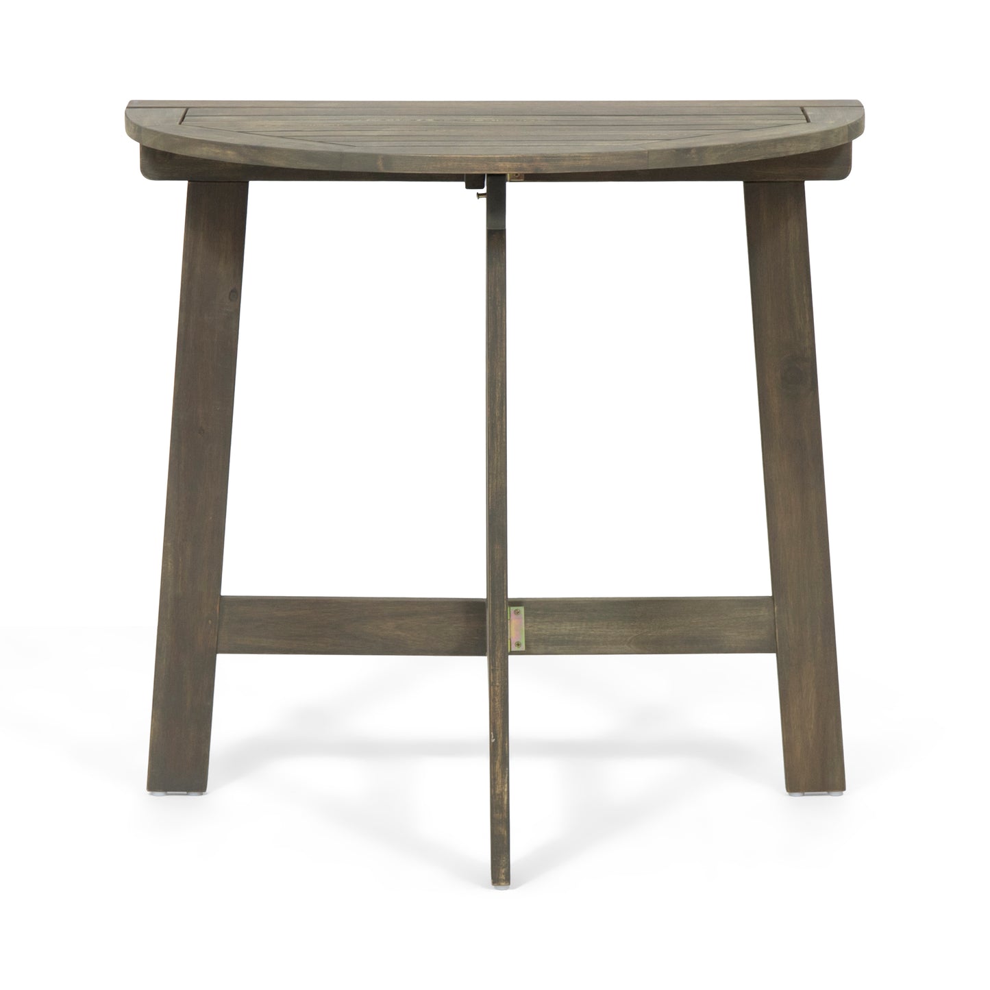 Grey Acacia Wood Folding Bistro Set - 3 Piece Patio Table & Chairs for Outdoor