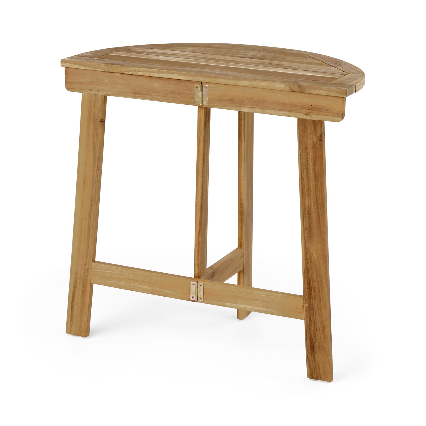 Natural Acacia Wood Folding Bistro Table - 30.75" Outdoor Patio Table