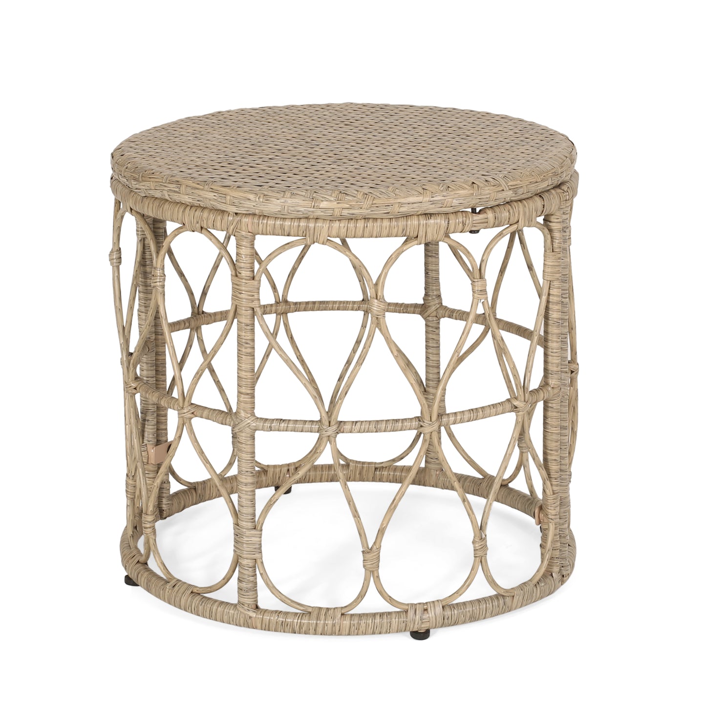 Brown 3-Piece Rattan Bistro Set - Patio Furniture for Outdoor