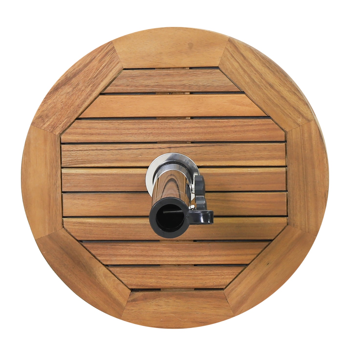 Teak Concrete Umbrella Base - Outdoor Shade