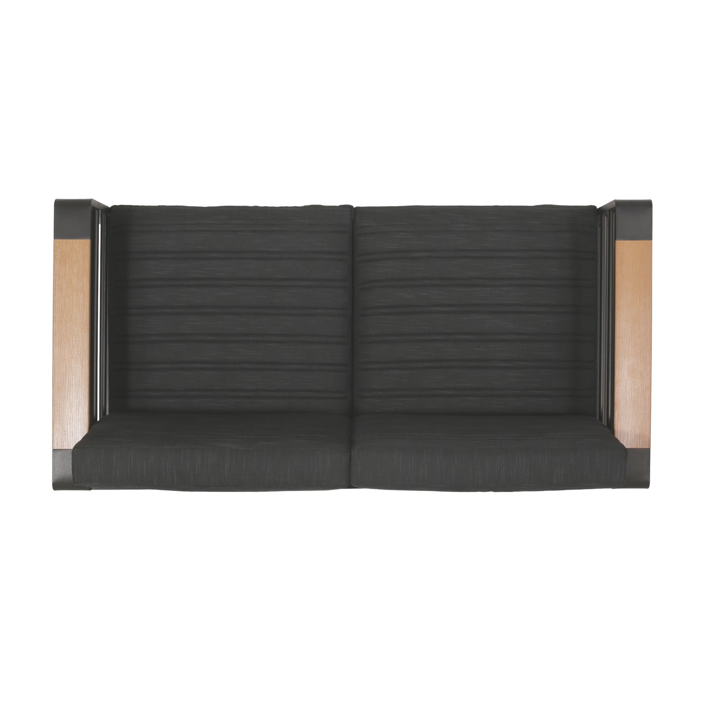 Black Aluminium Patio Furniture Set for Poolside Relaxation