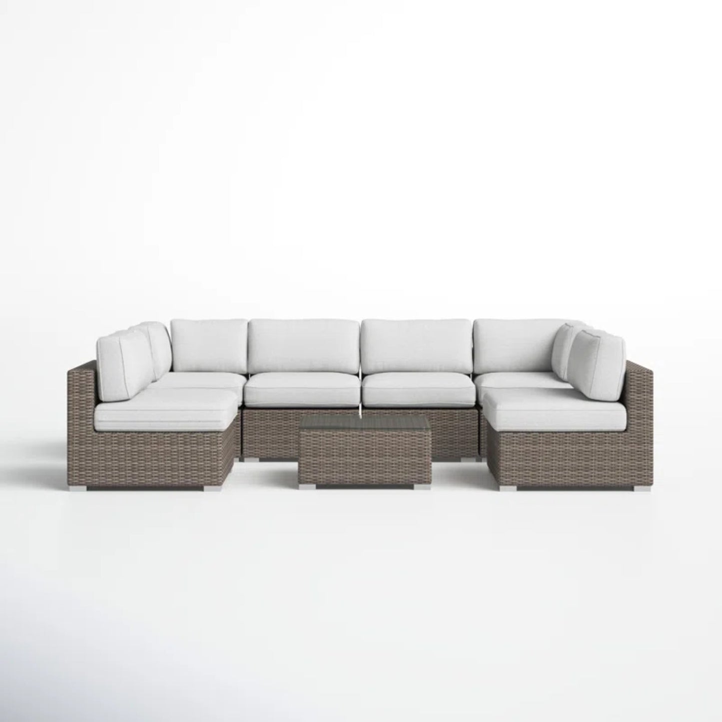 LSI 6-Person All-Weather Wicker Patio Set with premium Cushions – No Assembly Needed