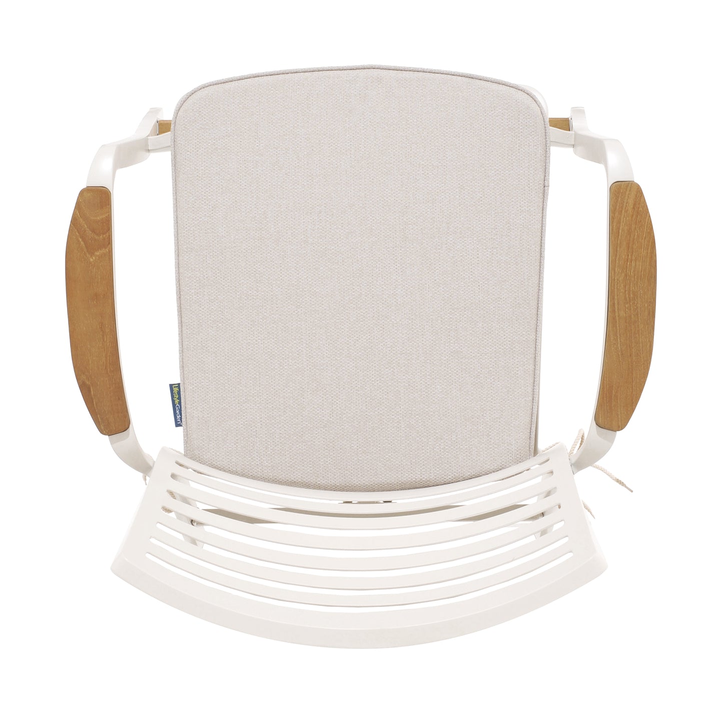 Isora Outdoor Patio Barstool - Brown Fabric & Metal