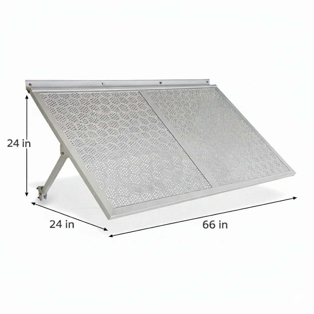 White Aluminium Patio Umbrella for Poolside & Garden Shade