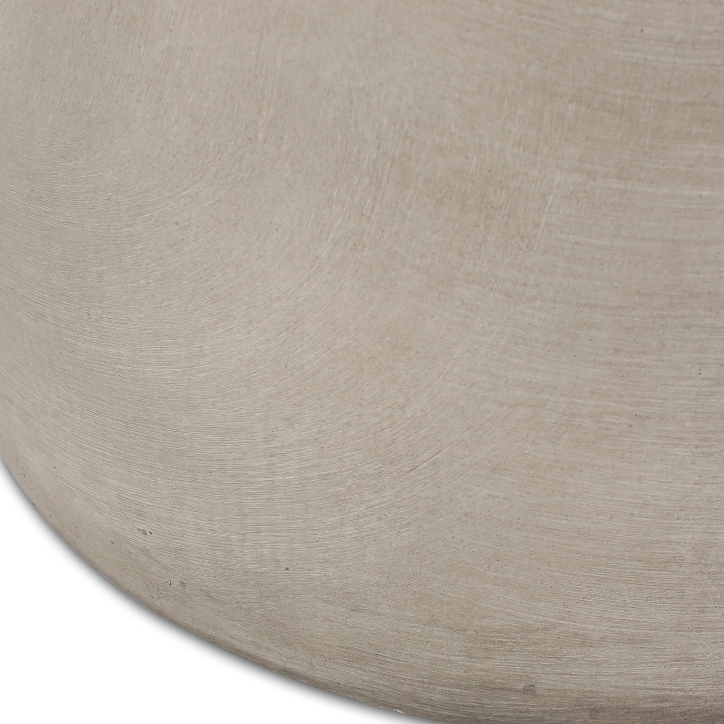 Light Grey Concrete Outdoor Side Table - Patio Accent Table