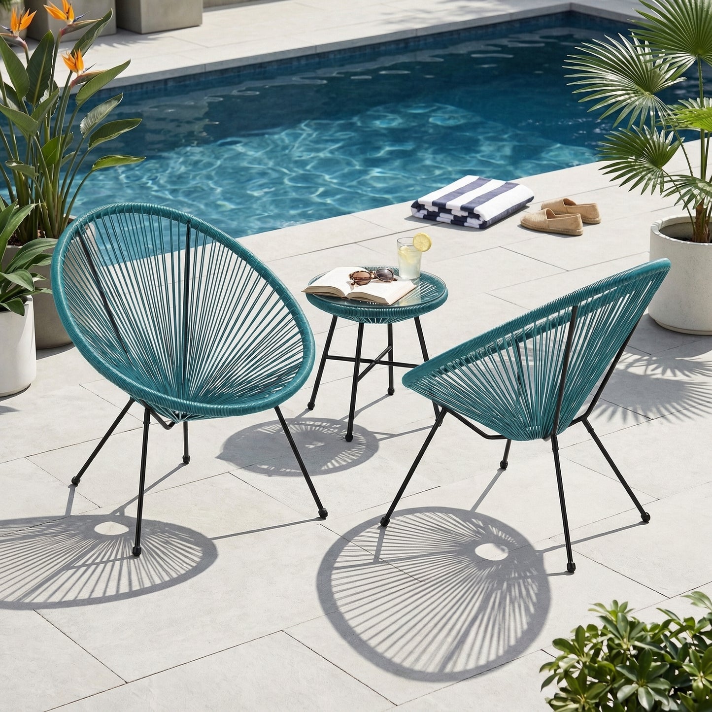 ANSON CHAIR (SET OF 2) - TEAL