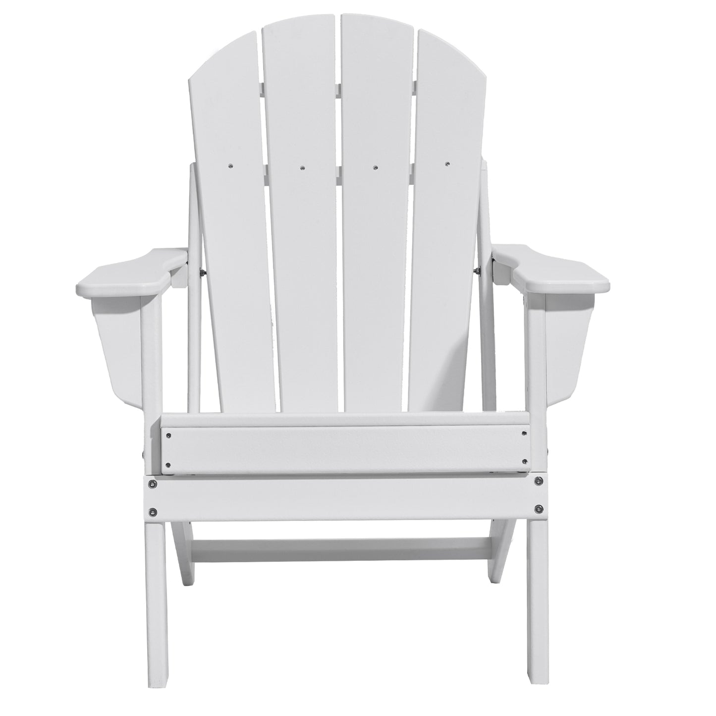 Adirondack Chair Plastic Set of 2 All-Weather Folding Fire Pit White