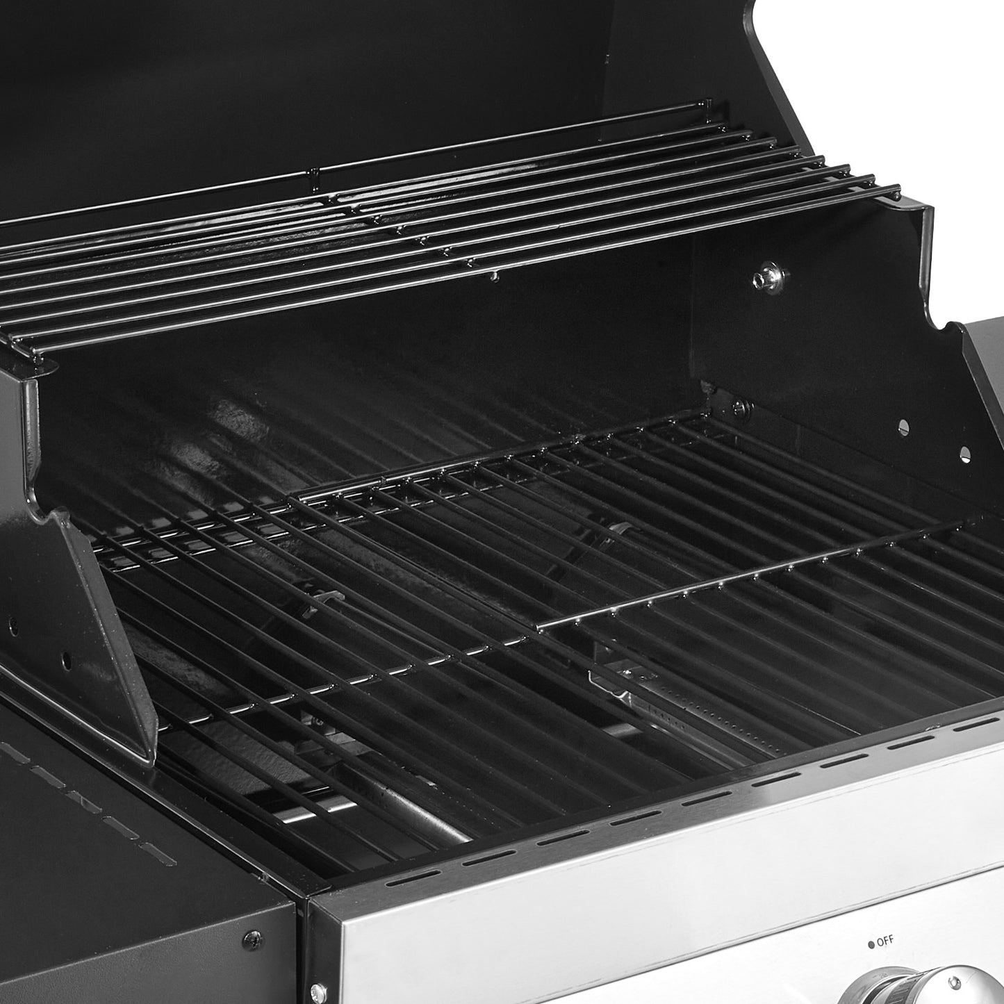 3 Burner Propane Gas Grill - 338 Sq. In. Black Carbon Steel