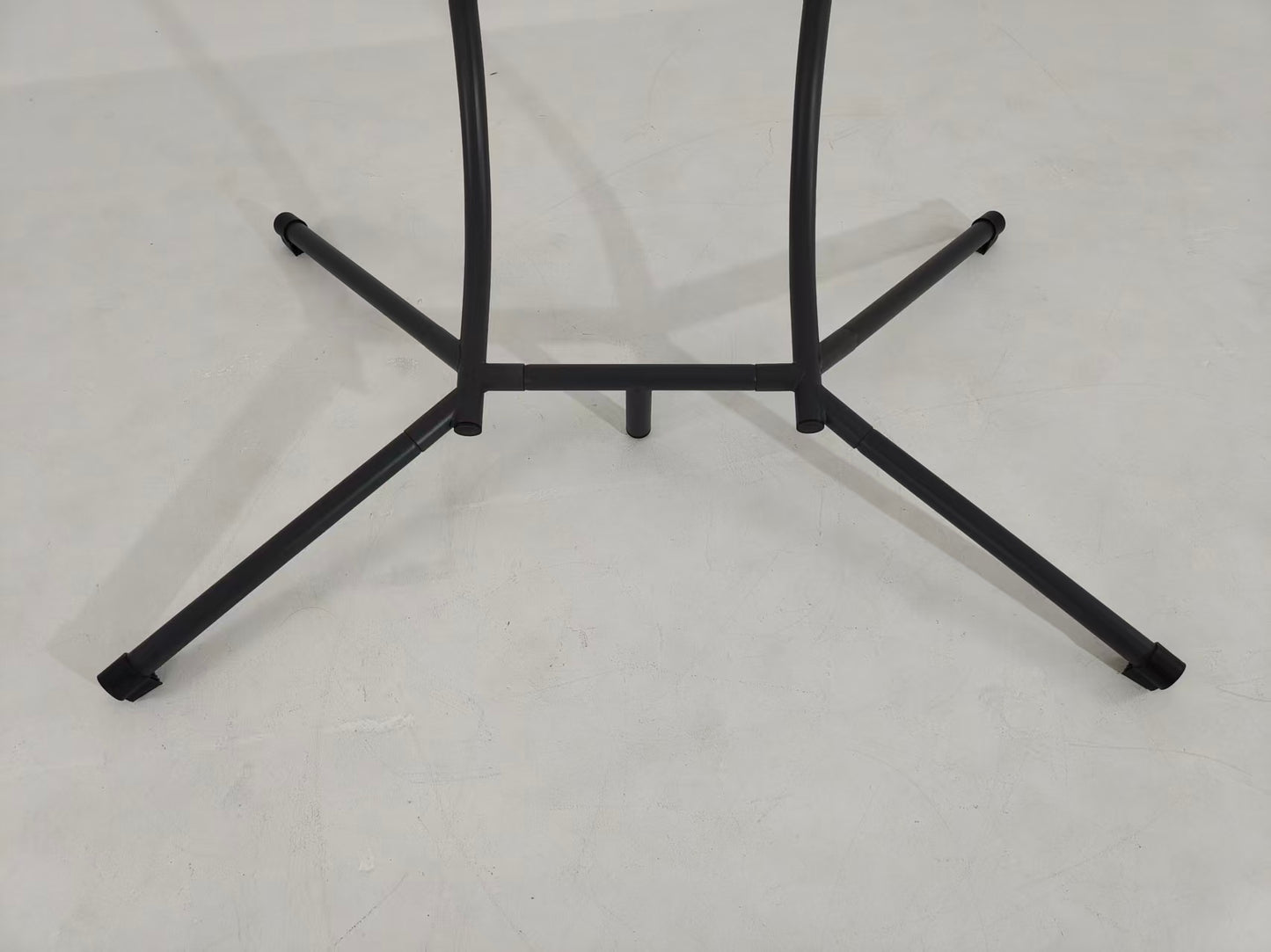 Beige Steel Patio Egg Chair with Stand - Outdoor Swing Chair