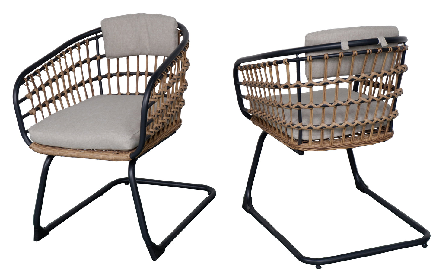 Wicker Dining Chair-SET OF 2 is designed to elevate your patio, balcony, or garden space into a cozy, stylish spot for relaxation and connection.