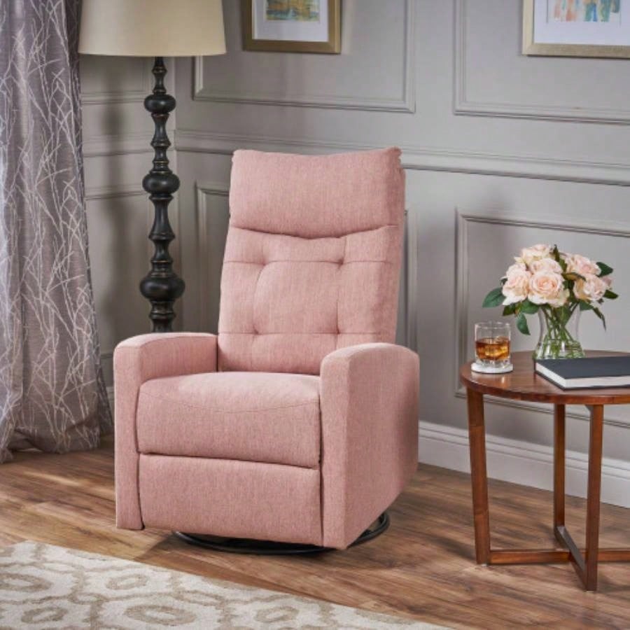Recliner Chairs, Swivel Rocker Recliner Chair Adults, Glider Rocking Chair, Nursery Recliner Living Room, Reclining with Modern - Designed Armrests, Upholstered Fabric
