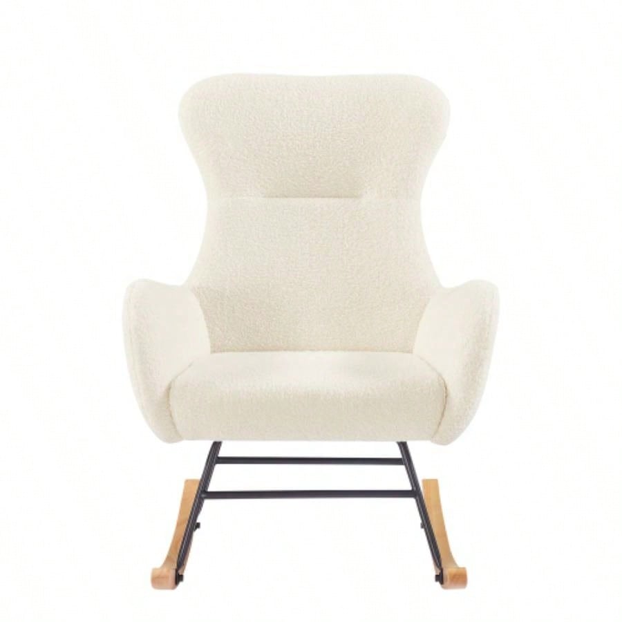 teddy fabric rocking chair
