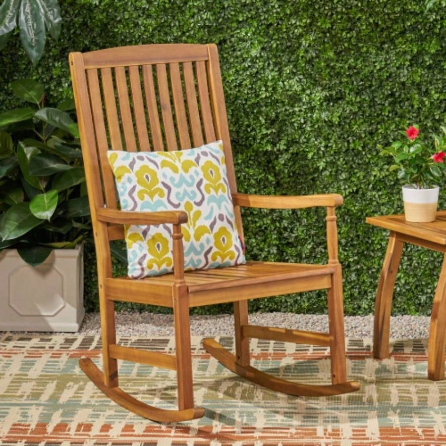 ARCADIA ROCKING CHAIR OUTDOOR, ACACIA WOOD, Natural