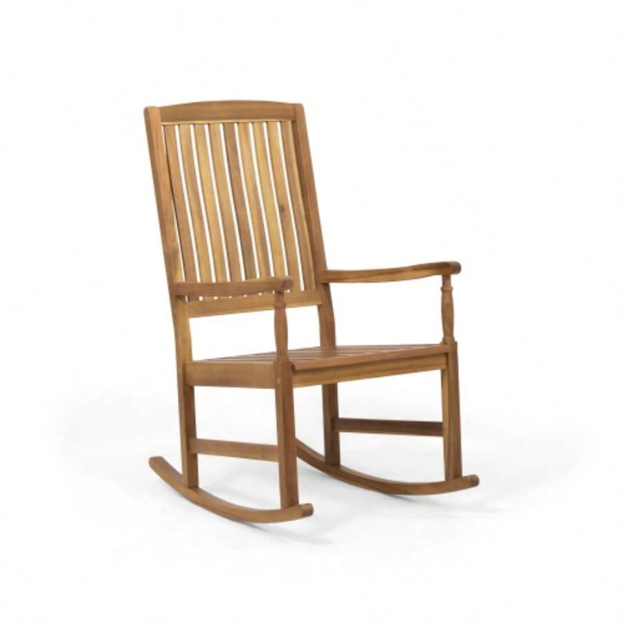 ARCADIA ROCKING CHAIR OUTDOOR, ACACIA WOOD, Natural