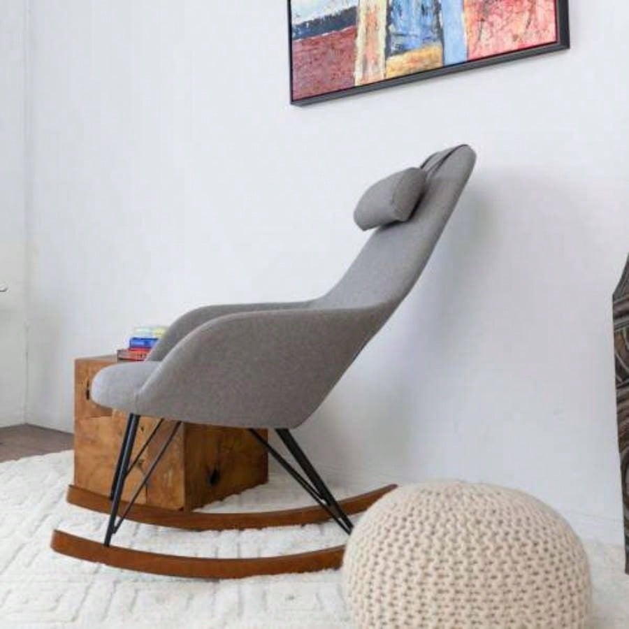 Mid Modern Rocker Livingroom And Bedroom Chair