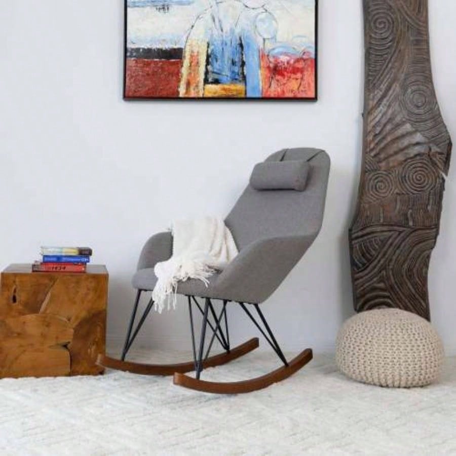 Mid Modern Rocker Livingroom And Bedroom Chair