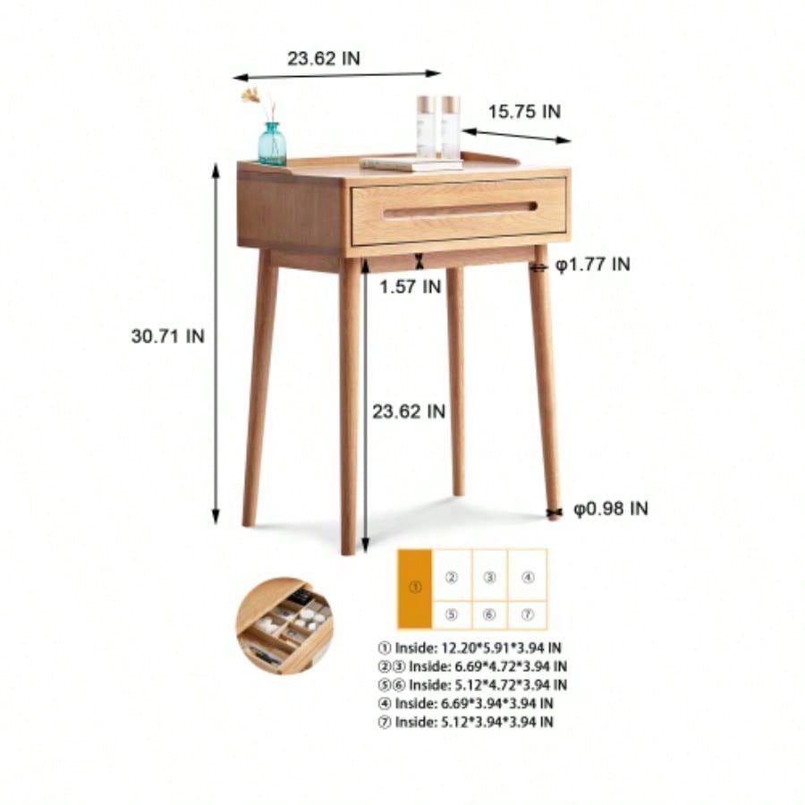 Dresser Bistro Table dresser solid table table desk top table dresser compact dresser accessories storage width 60cm storage drawer natural wood natural
