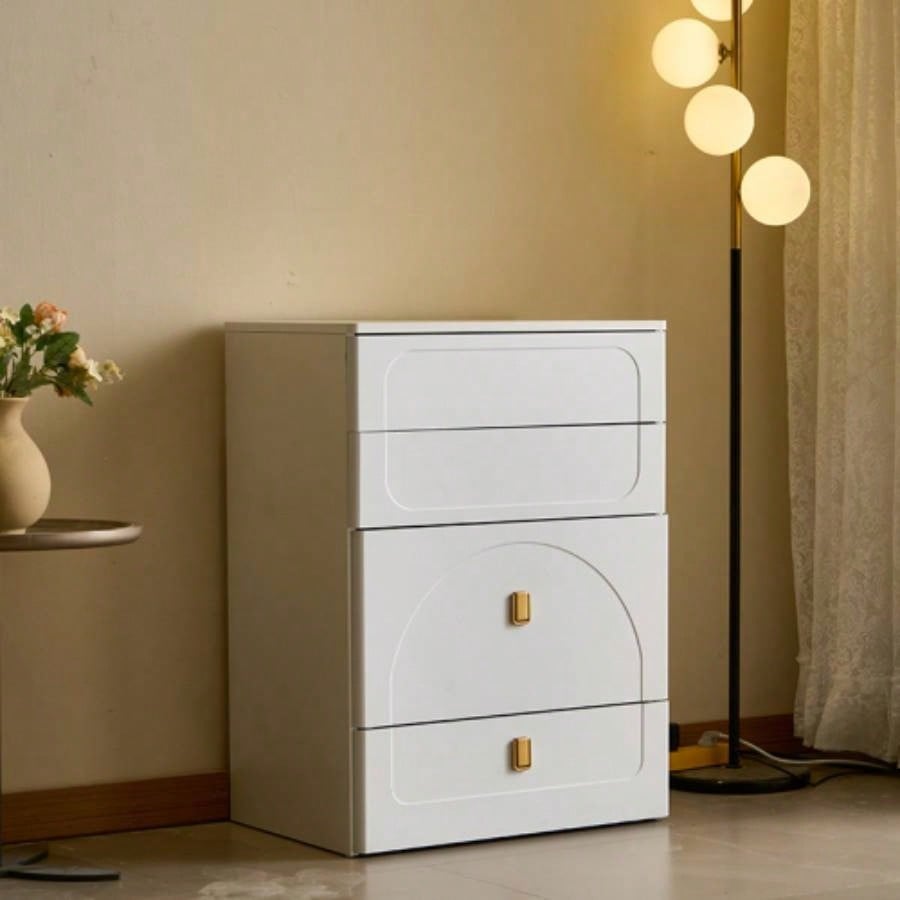 3 in 1 Vanity Desk, Flip Top Vanity Set with Mirror and 3 Drawer, Small Makeup Vanity Table with Cushioned Stool, Compact Dressing Table Bedroom, White