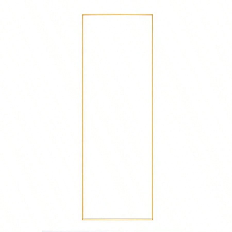 Tempered mirror 64x 24 Tall Full Length Mirror with Stand, Gold Wall Mounting Full Body Mirror, Metal Frame Full - Length Mirror Living Room, Bedroom