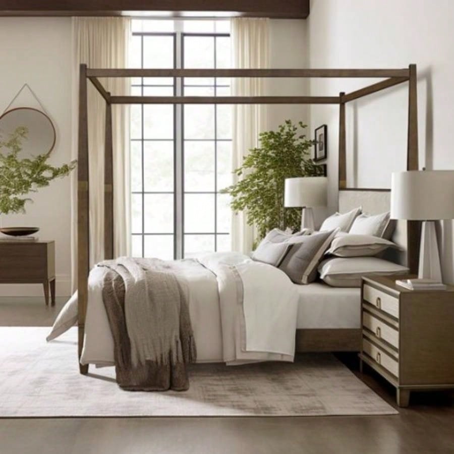 Canopy Bed Brown See below