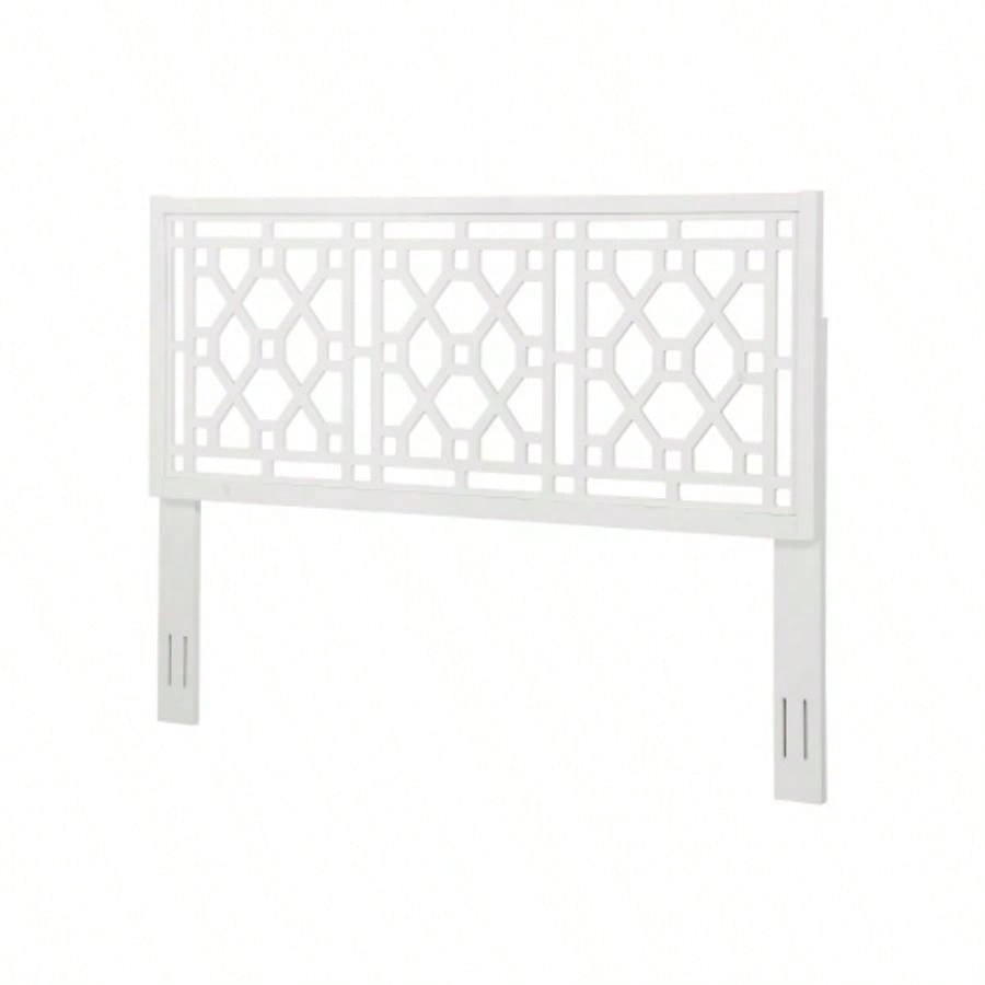 Tabor Chippendale White Headboard - King