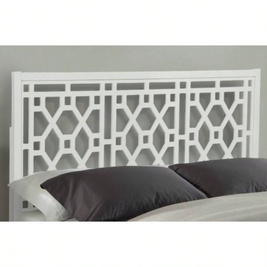 Tabor Chippendale White Headboard - King