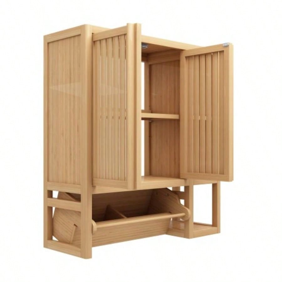 Bathroom cabinet wall mounted toilet storage big box