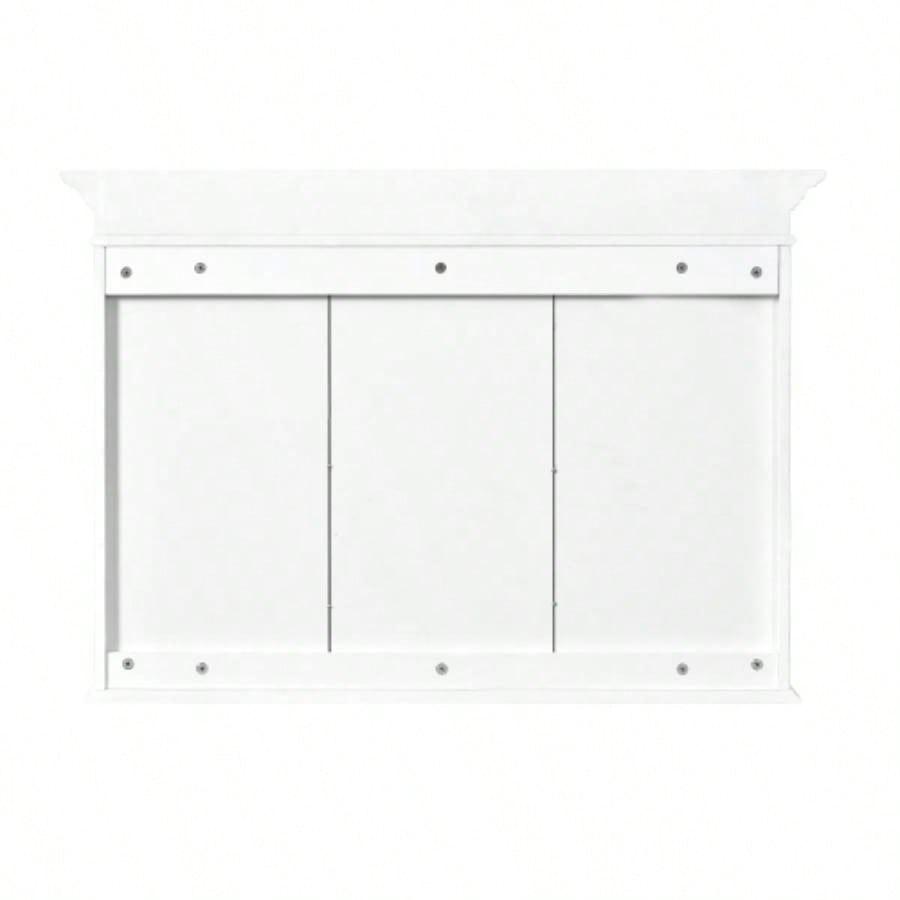 40 Medicine Cabinet with Mirror, Bathroom Storage Cabinet with Mirror Door and Shelves, Wall Mounted Bathroom Cabinet with Glass Doors