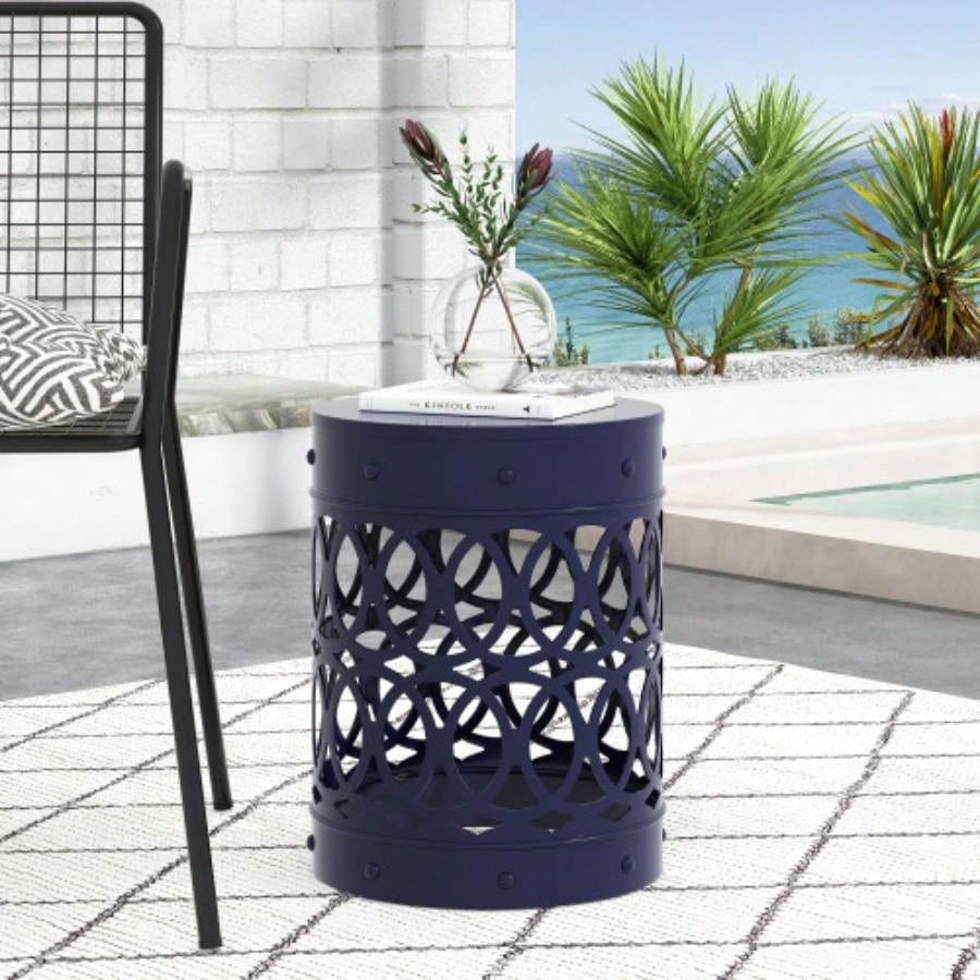 Large Metal End Table - Black, & Bedrooms