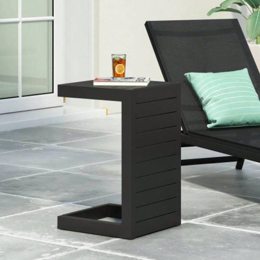 Gray Modern Coffee Table with Unique Shape for Living Room