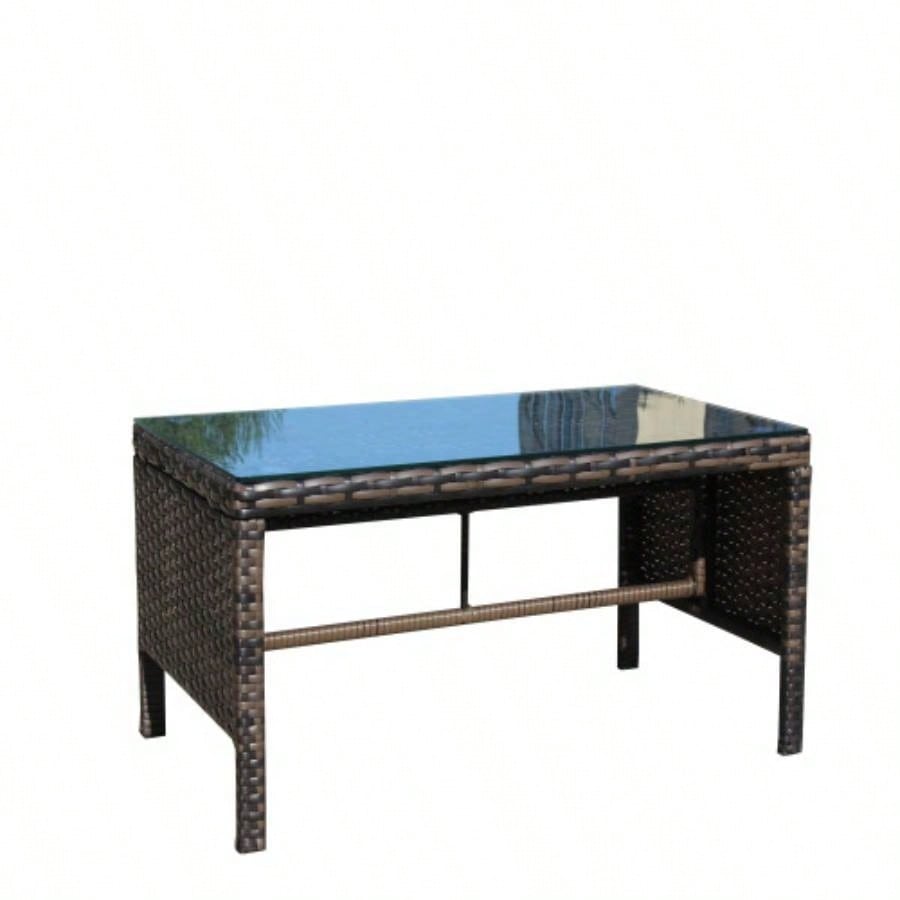 Outdoor patio Furniture 1 Coffee Table with tempered glass