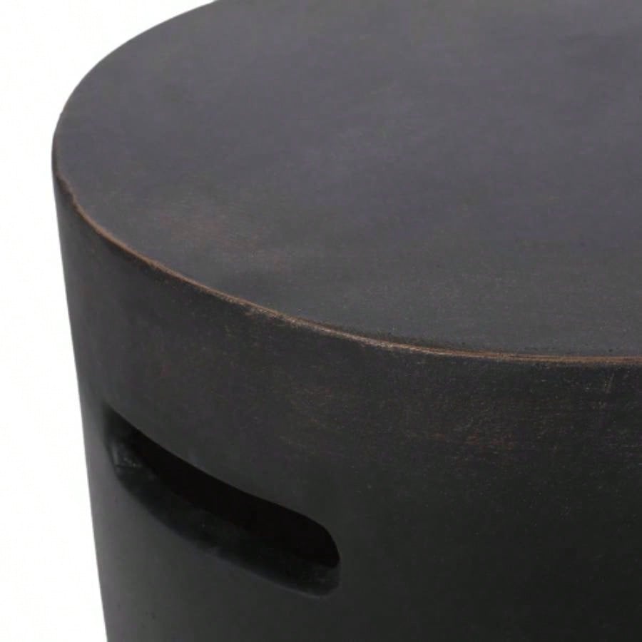 Outdoor LightWeight Concrete Side Table, Copper