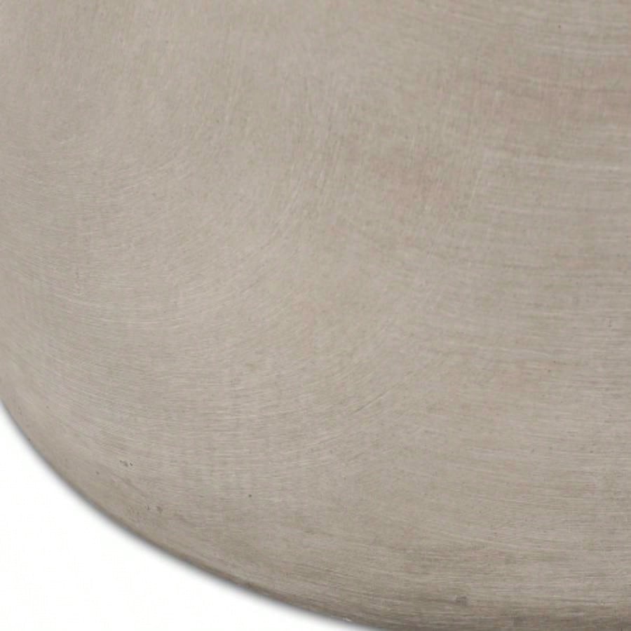 Outdoor LightWeight Concrete Side Table, Light Gray
