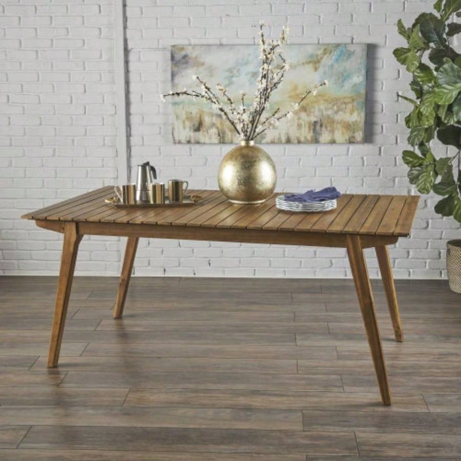 Outdoor 69 Solid Wood Dining Table