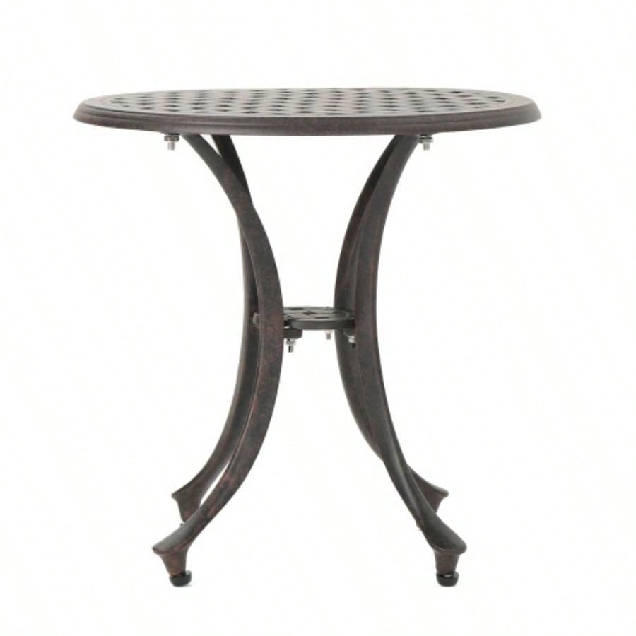 Outdoor 19 Cast Aluminum Side Table