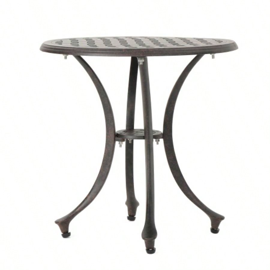 Outdoor 19 Cast Aluminum Side Table