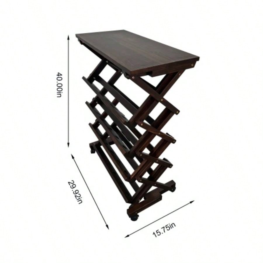 26 Bottles Freestanding wine rack, Wine Storage Rack, Freestanding Display Rack Kitchen, Pantry, Cellar, walnut