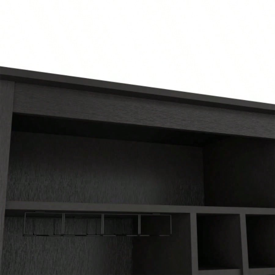 DEPOT E - SHOP Mojito Bar Cabinet, One Open Drawer, One Open Shelf, Black