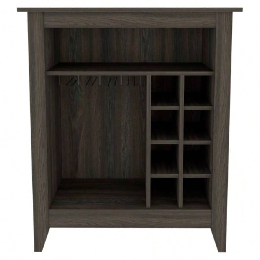 Bar Cabinet, One Open Drawer, One Open Shelf, Carbon Espresso