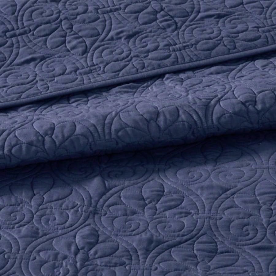 Reversible Bedspread Set Navy King