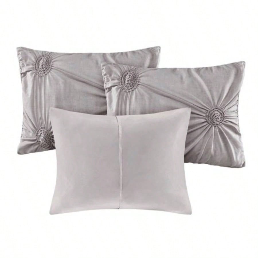 6 Piece Reversible Daybed Cover Set Dark Gray Daybed