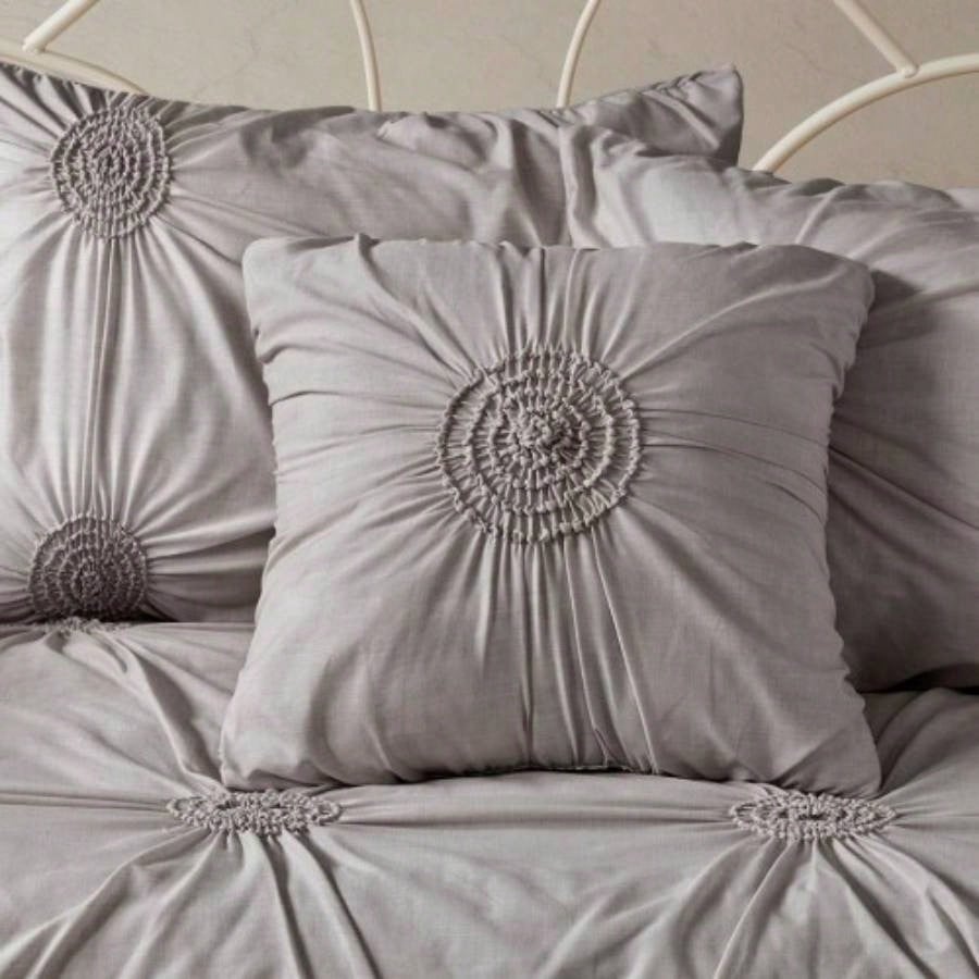 6 Piece Reversible Daybed Cover Set Dark Gray Daybed