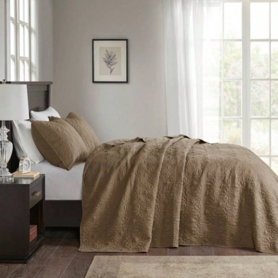 Reversible Bedspread Set Mocha