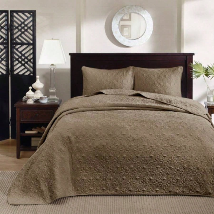 Reversible Bedspread Set Mocha