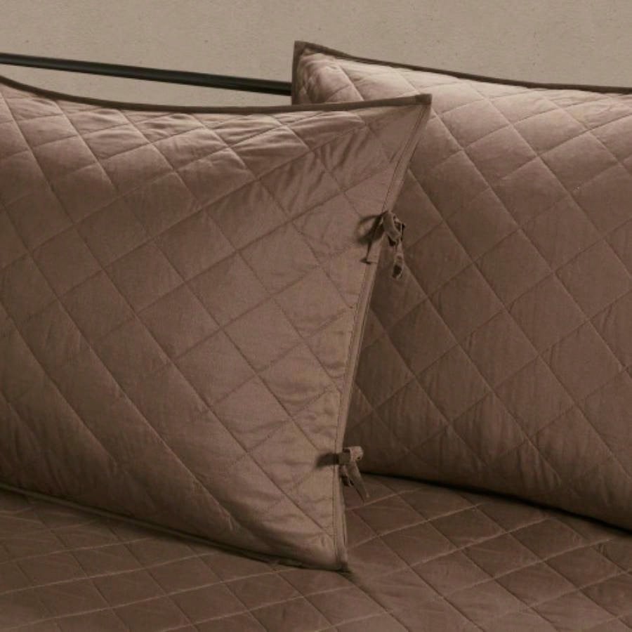 6 Piece Reversible Daybed Cover Set Brown Daybed