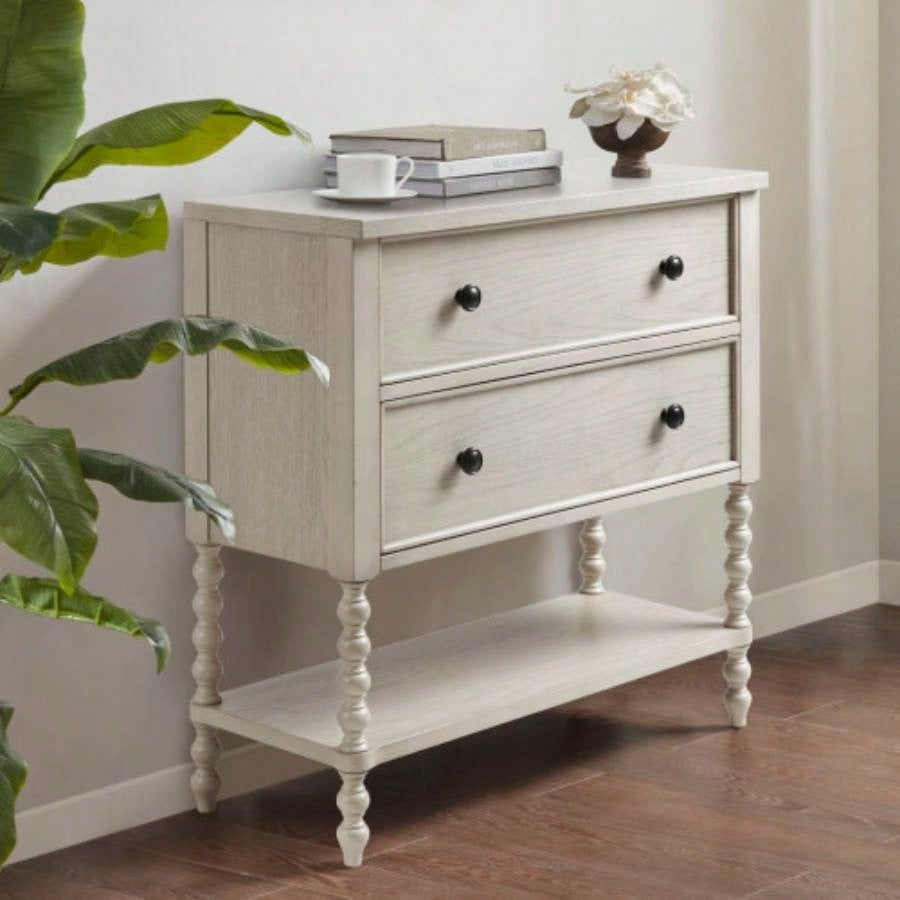 Small Wood Nightstand with Drawer - Bedroom Storage