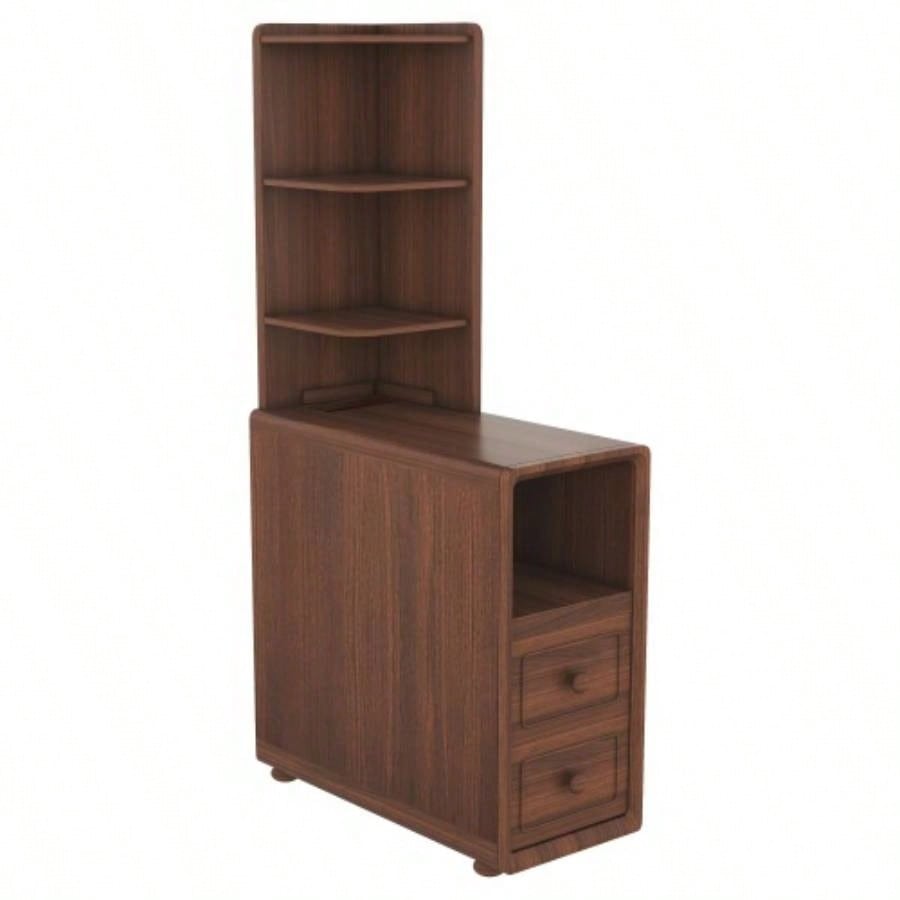 End Table with Drawers, Corner Table with Open Shelves, Tall Side Table Bedroom and CornerExpect Arrival Date 2025/4/16