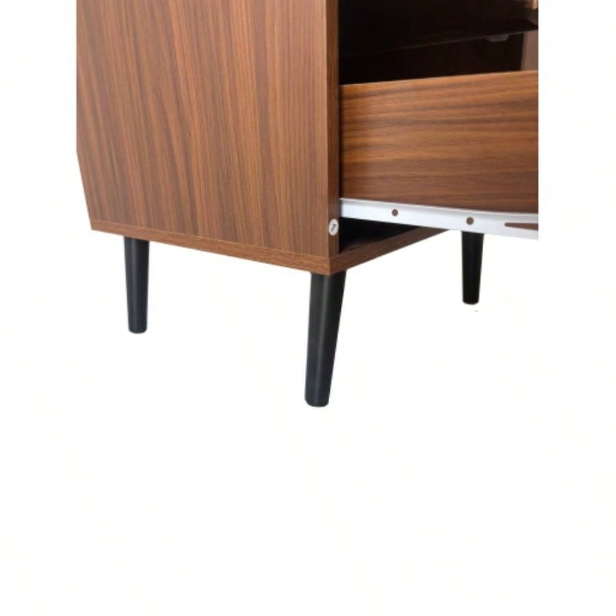 Wooden Nightstand with 2 Drawers
