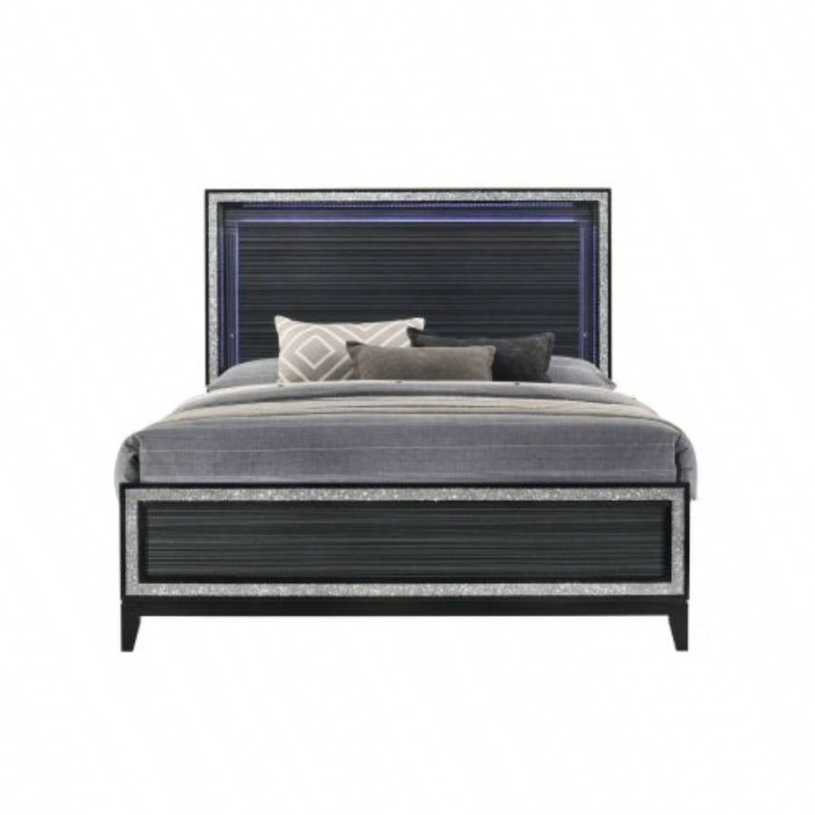 Weathered Black Nightstand - Small Bedroom Storage